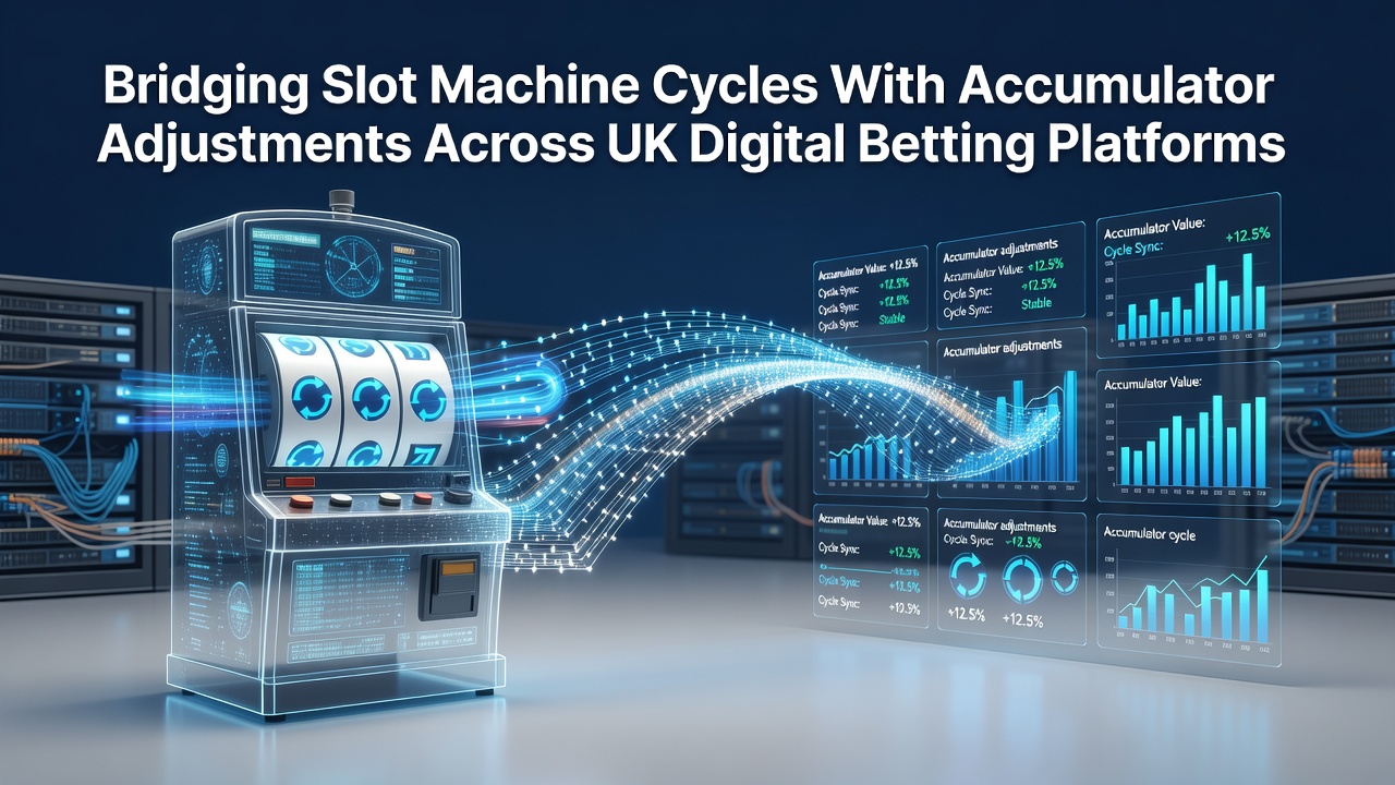 Digital slot interface showing accumulator settings and cycle indicators on a UK betting platform