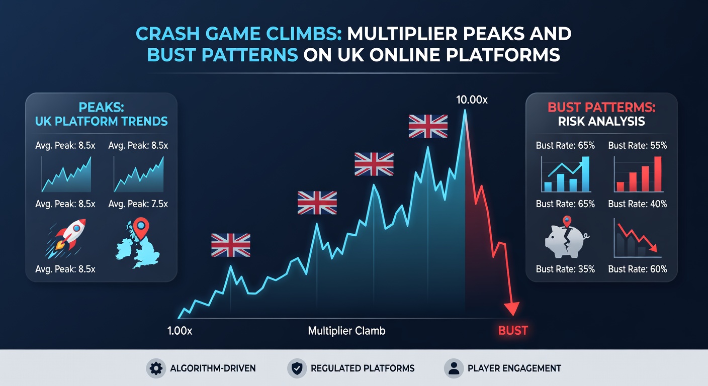Screenshot of a crash game round on a UK platform displaying a 25x peak multiplier just before the bust line drops sharply