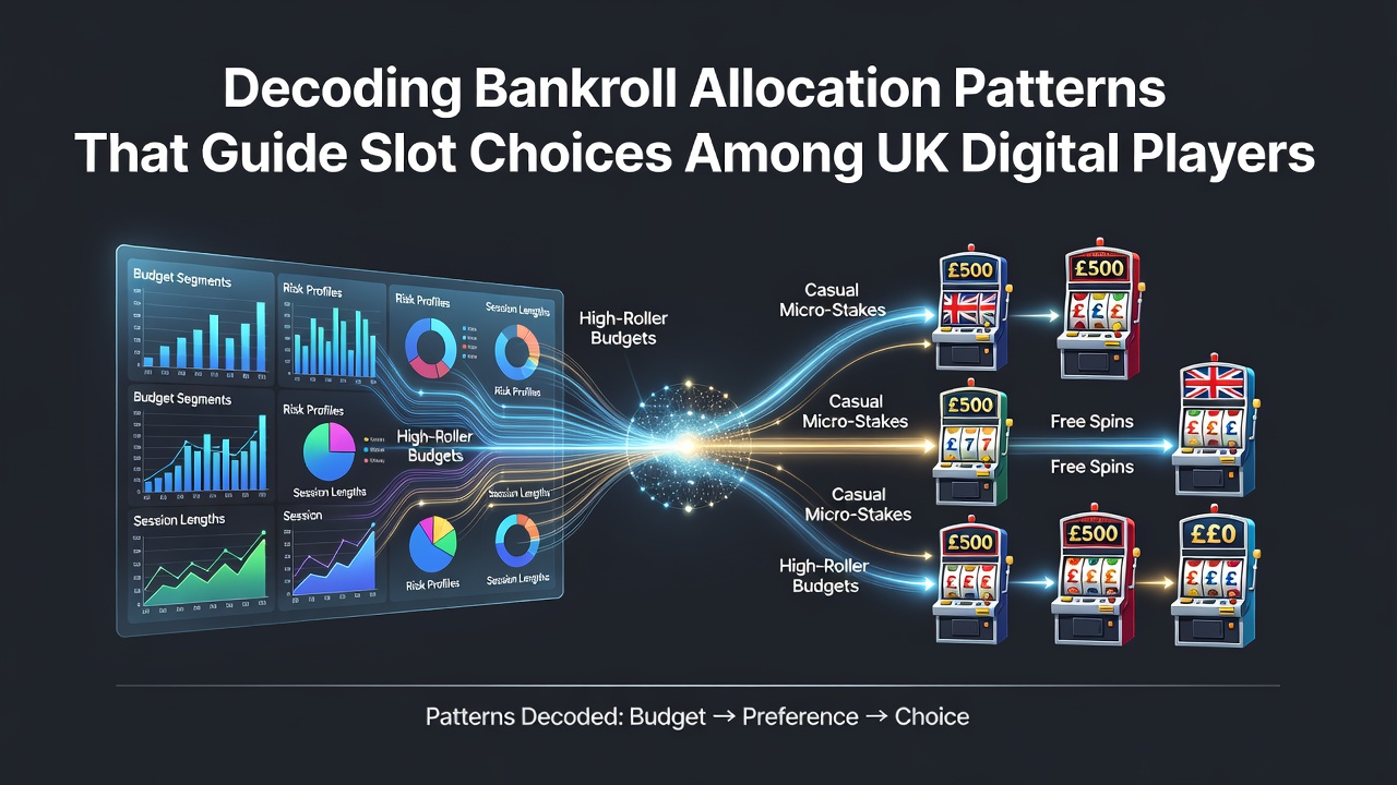 UK digital slot players reviewing bankroll allocation charts on mobile devices