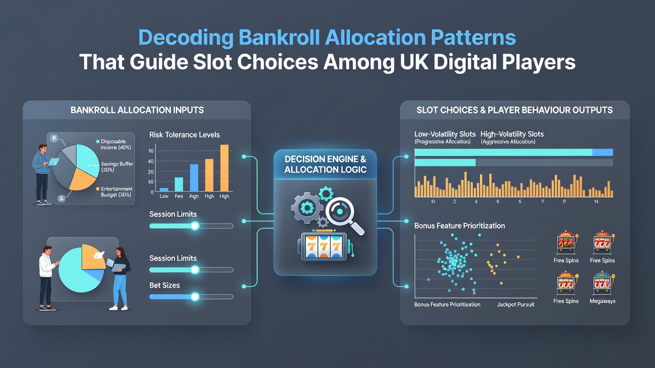Infographic showing bankroll distribution across volatility tiers for online slots