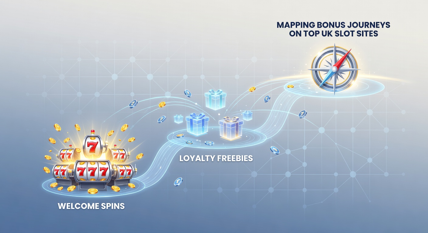 Vibrant slot reels spinning with bonus icons cascading into free spin triggers, symbolizing the start of a rewarding player journey on UK platforms