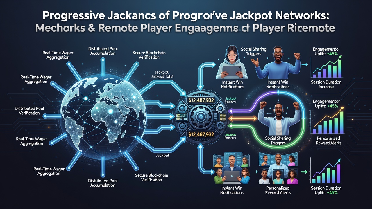 Screenshot of a live progressive jackpot meter on a remote casino interface displaying current prize levels and recent winners