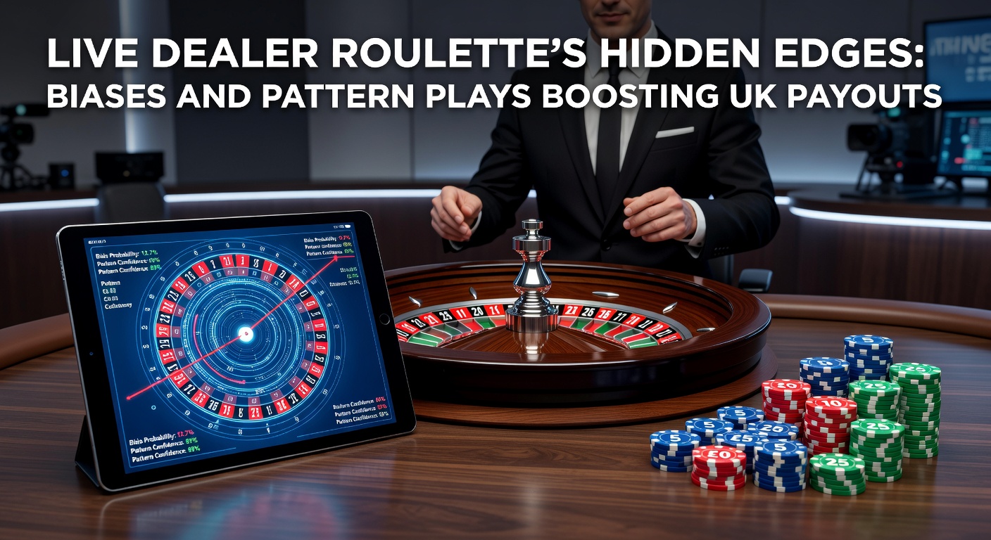 Data visualization chart showing roulette wheel sectors with highlighted bias patterns and spin frequency graphs