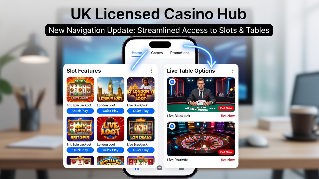 British players using mobile apps to access slot features and live table games on licensed platforms