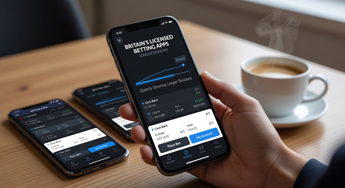 Mobile betting app interface showing seamless navigation and personalized betting options on a smartphone screen