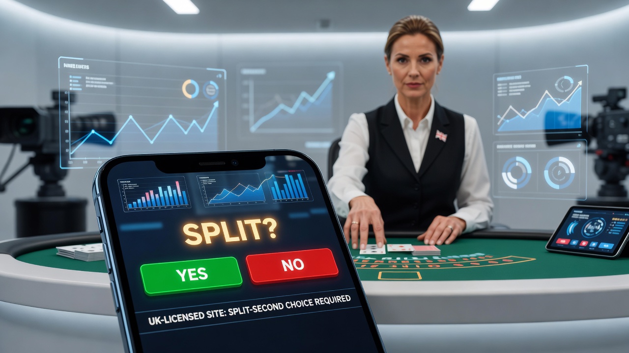 Mobile screen showing live dealer blackjack table with intuitive betting controls and touch-friendly interface elements