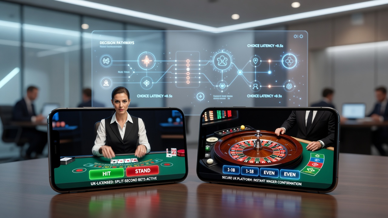 Close-up of a smartphone displaying live dealer roulette with swipe gesture controls and quick-bet sliders