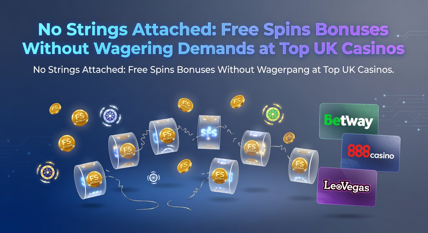 Vibrant slot reels spinning with free spin symbols lighting up, showcasing no wagering bonus excitement at a UK online casino