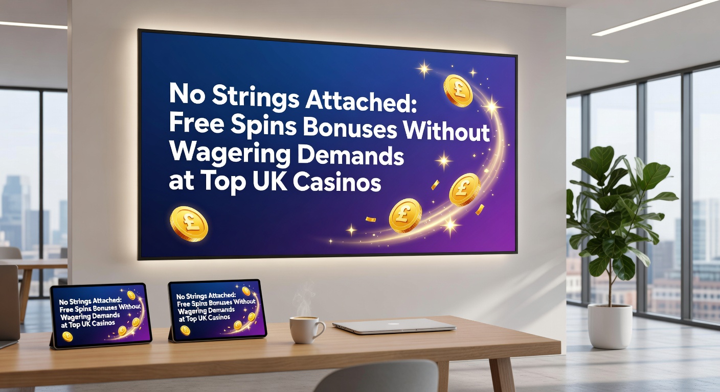 Player's screen showing a big win from no wagering free spins on a popular UK casino slot, coins cascading as balance rises