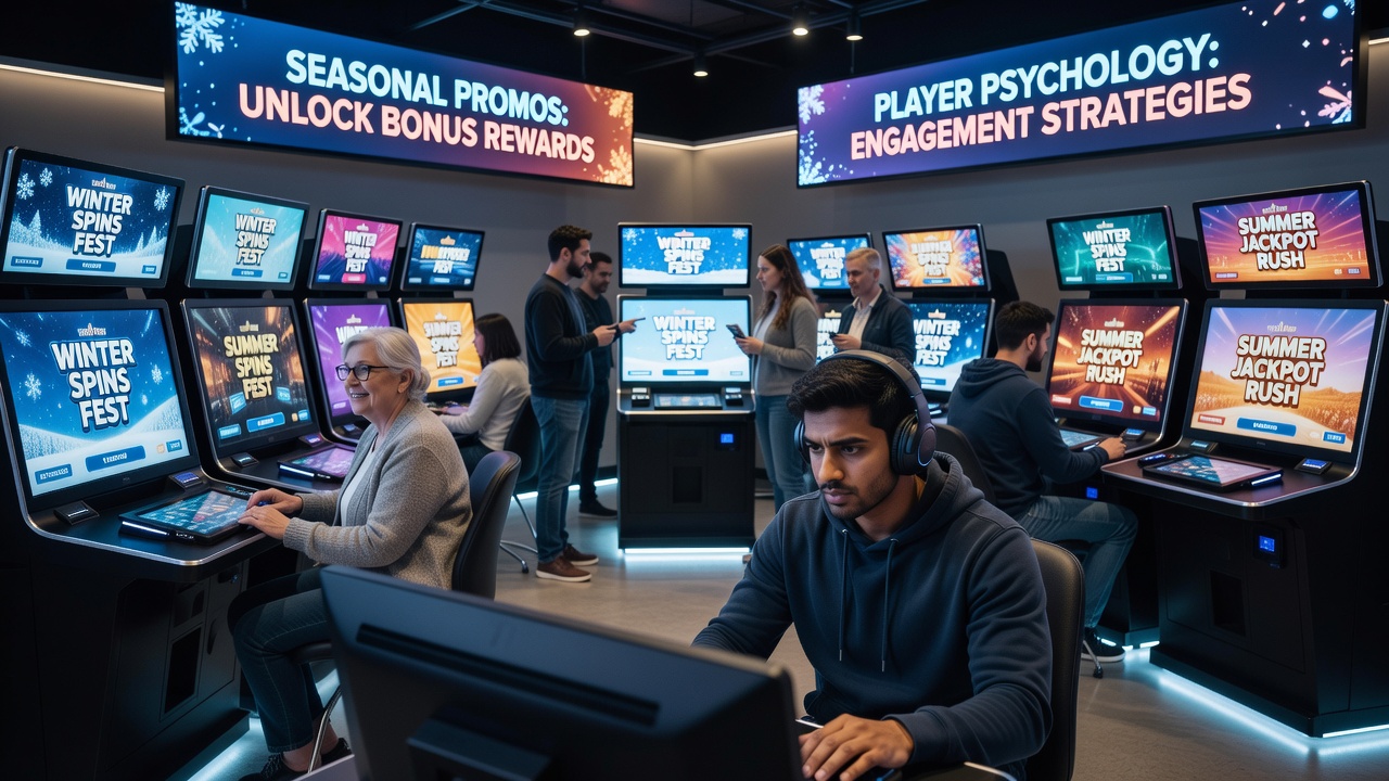 Digital interface showing seasonal promotion countdown timers and bonus structures popular on UK gaming sites