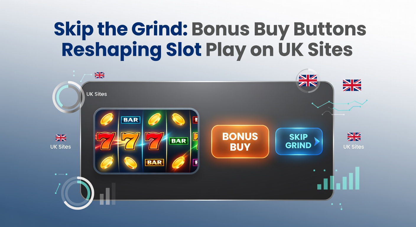 Vibrant slot machine screen displaying a bonus buy button with glowing multipliers and free spins options
